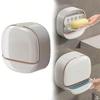 Wall Mounted Soap Holder With Lid, High-End Drainage Soap Holder, Waterproof Soap Dish Storage, Suitable For Bathroom, Shower