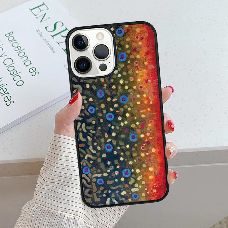 Brown Trout Fly Fishing Phone Case cover For iPhone 17 Air 15 16 16e 14 13 Pro Max Coque 12 11 Pro Max For Apple PLUS fundas