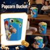 3D Printed Popcorn Bucket Movie-Themed Container Durable Plastic Material Reusable Design Suitable for Home Theater and Parties