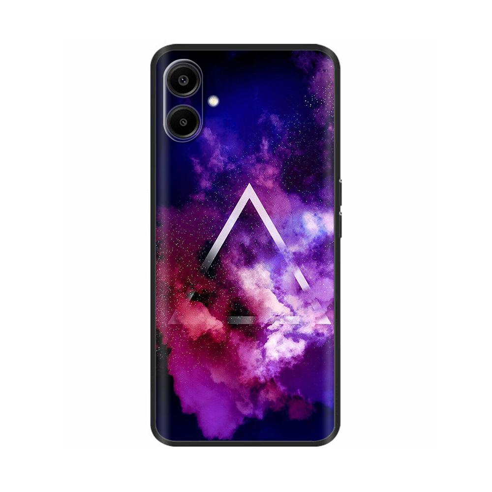 For Samsung Galaxy A06 Back Cover Soft Black Print Silicone Bumper Phone Case for Samsung Galaxy A06 A05 A04 Cases Fundas Coque