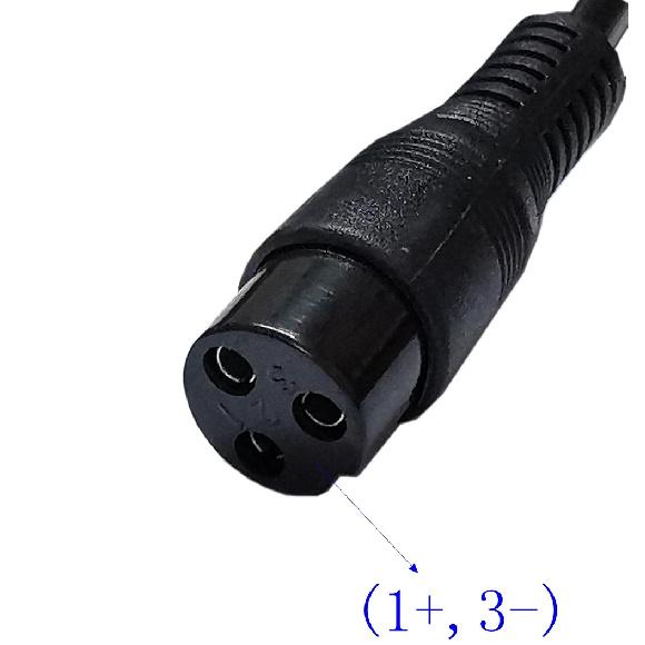 48V 2A Blei-Säure-Batterieladegerät für 55,2V Blei-Säure-Batterie mit GX16 3P Stecker