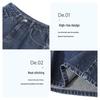 MJ STYLE Women's A-Line High-Waist Denim Shorts
