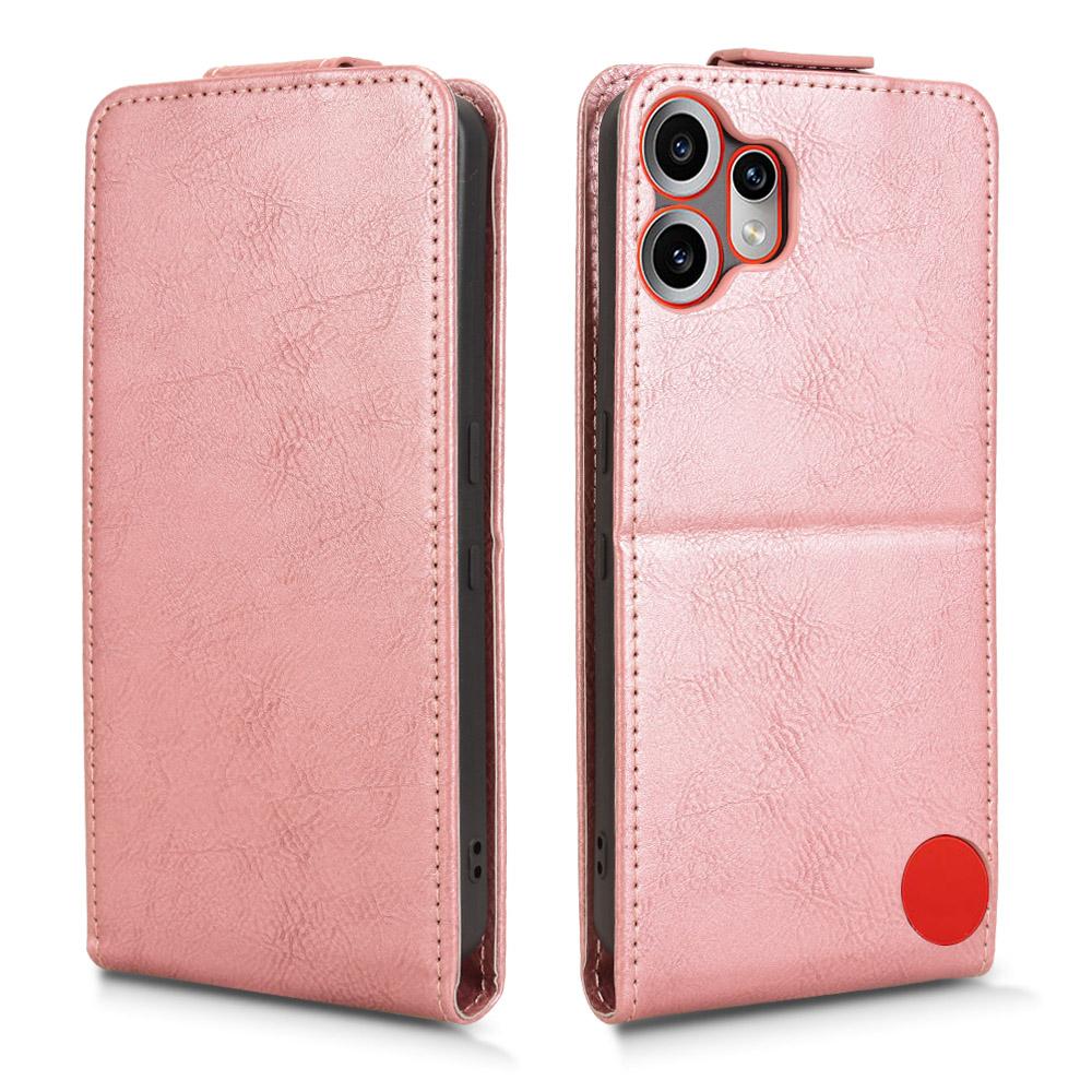 For Nothing CMF Phone 2 Pro Stand Case Magnetic Clasp Vertical Flip Leather Phone Cover with Card Holder
