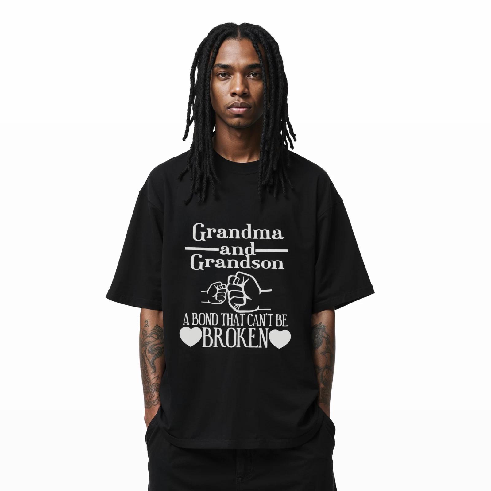 

Grandma and Grandson T-Shirt – A Bond That Can’t Be Broken Graphic Tee A320 M