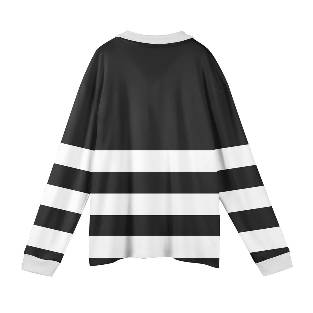 Pánské ležérní pruhované topy s dlouhým rukávem a zapínáním na knoflíky