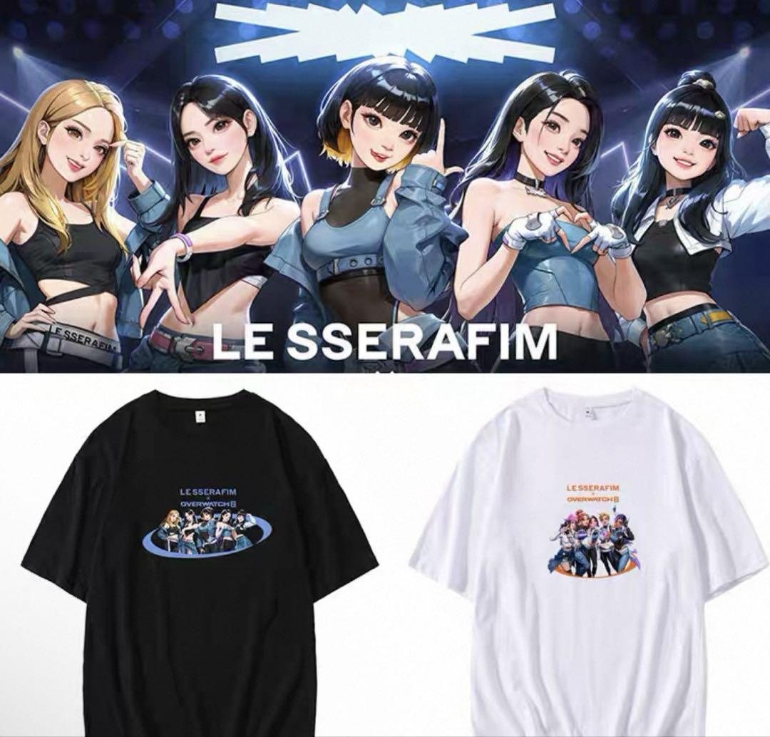 

[USED] Le Sserafim Overwatch collaboration t-shirt