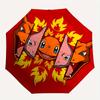 1pc Flame Pokémon Automatic Open/Close Umbrella, Portable 3-Fold Compact Umbrella for Men & Women, Perfect Gift for Birthday104