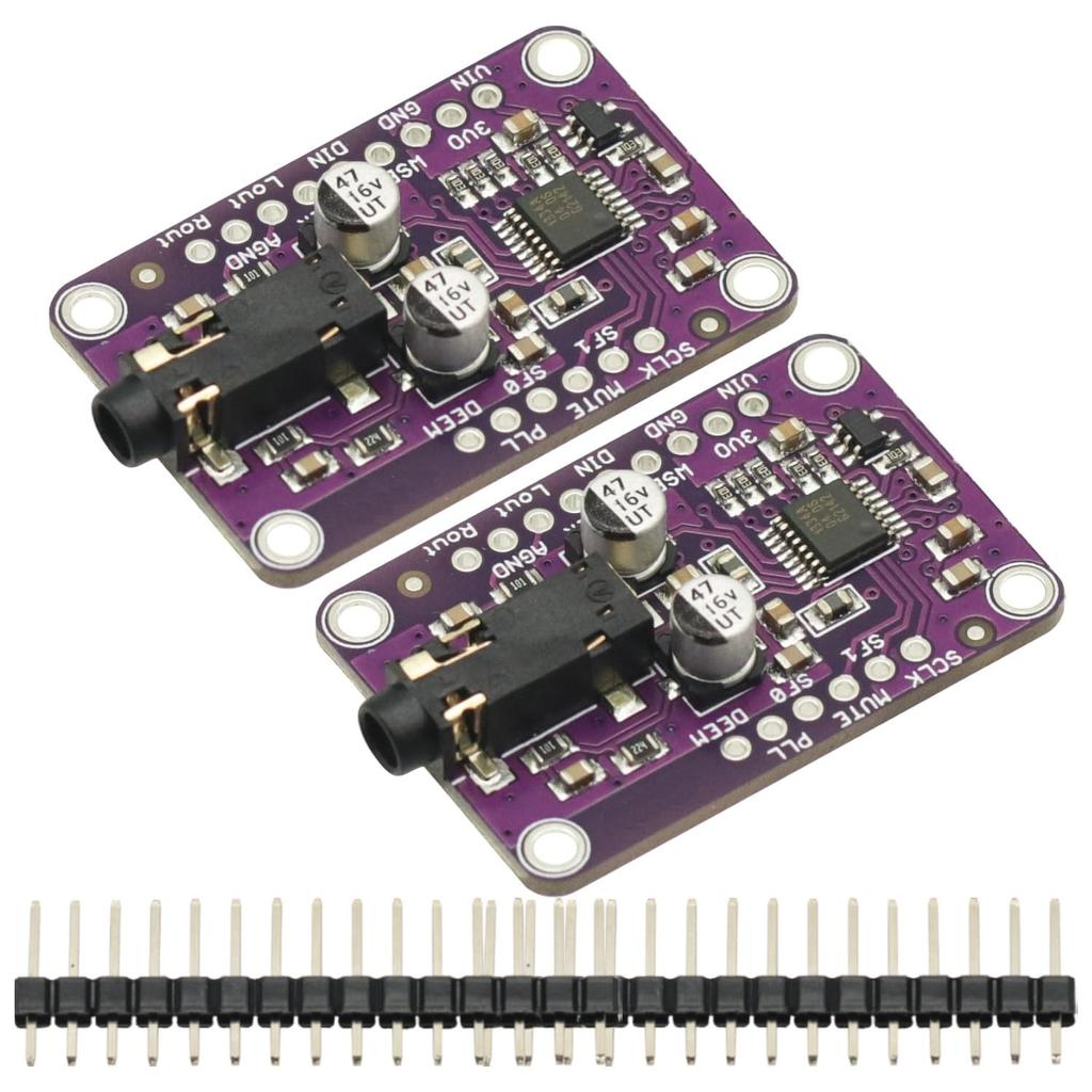 2PCS 3.3V - 5V DAC Module 1334 UDA1334A I2S DAC Audio Stereo Decoder Module Board for Arduino