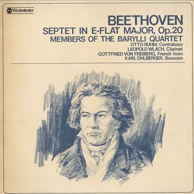 LP Record MEMBERS OF THE BARYLLI QUARTET  OT  Beethoven  Septet In E Flat Major OW8086AW WESTMINSTER 1977 Japan Classical Used
