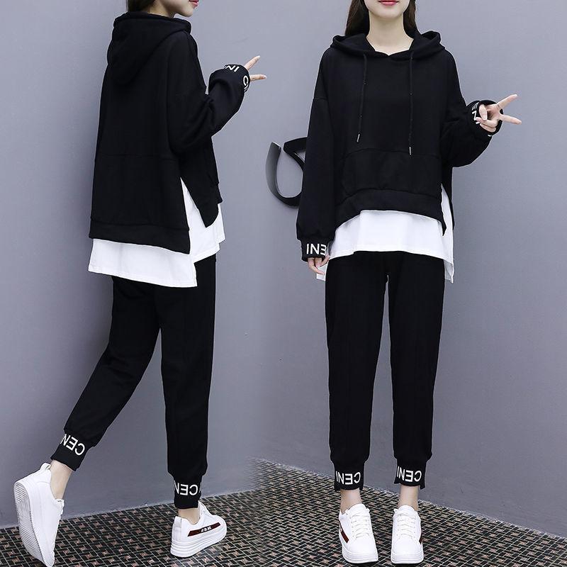 Γυναικείο Ανοιξιάτικο Φοιτητικό Πουλόβερ Γυναικείο Φαρδύ Κορεάτικο κοστούμι δύο τεμαχίων