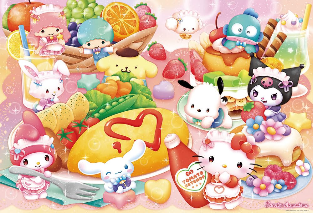 Beverly Jigsaw Sanrio Characters Happy Maid Cafe Made in Japan 1000-Piece Puzzle, (49x72cm), (1000-146)