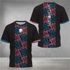 Summer Y2k Men's Tennis Men T-Shirts Fashion Striped Printed O-Neck Short Sleeve Tees Breathable Quick-Drying Sports Tops