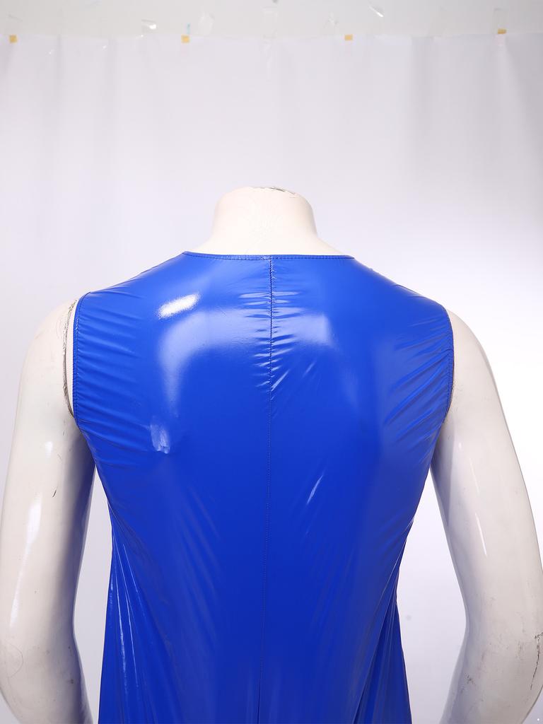 Heren Waterdichte Herbruikbare Luier Romper M-3XL Mouwloos Voorkant Rits Elastische Beenmanchetten Adaptieve Jumpsuit voor Volwassenen met Speciale Behoeften
