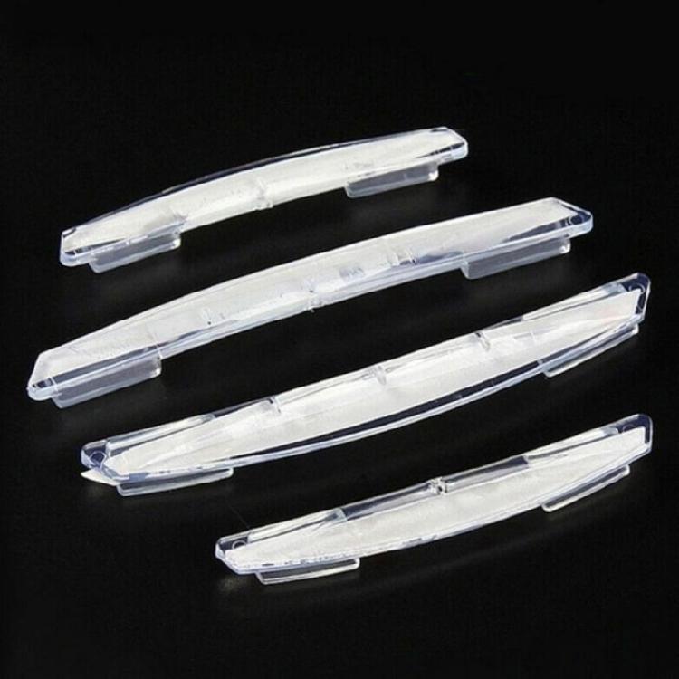 Car Door Edge Shielding Strips 4 Units Collision Avoidance Clear Protectors