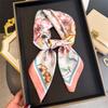 New Silk Scarf Neckerchief Women's Silk Square Scarf Luxury Summer Headband Lady Designer Silk Head Scarf Hair Band Tie Ribbon