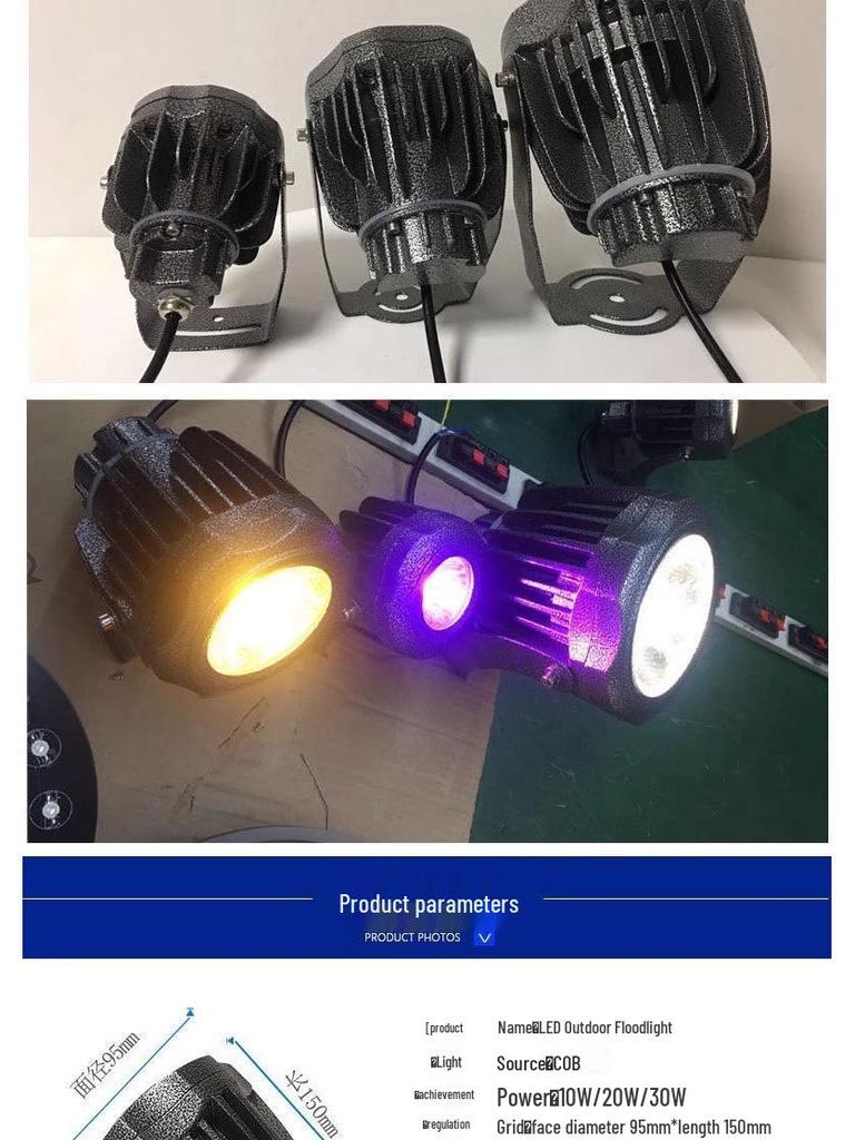 LED Waterproof Outdoor COB Spotlight for Trees and Gardens