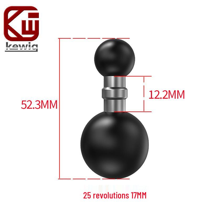 

Dual Ball Head Mount: 25-17mm, 15-Link Extension Connector, Universal Double Head Accessory.