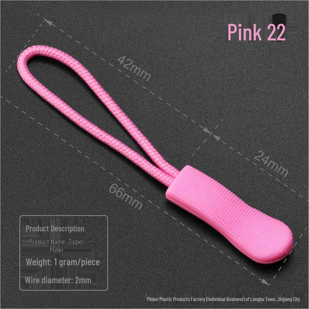 Black Caterpillar Zipper Pull: Popular Luggage Tail Rope Cord