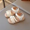 Girls' Floral Sandals New Summer Children's Shoes Princess Shoes Korean Version Soft Sole Non-Slip Toddler Baby Shoes