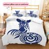 MSV Duisburg Pattern Bedding Home Decoration Birthday Gift (1 * Duvet Cover + 2 * Pillowcase, Without Core)