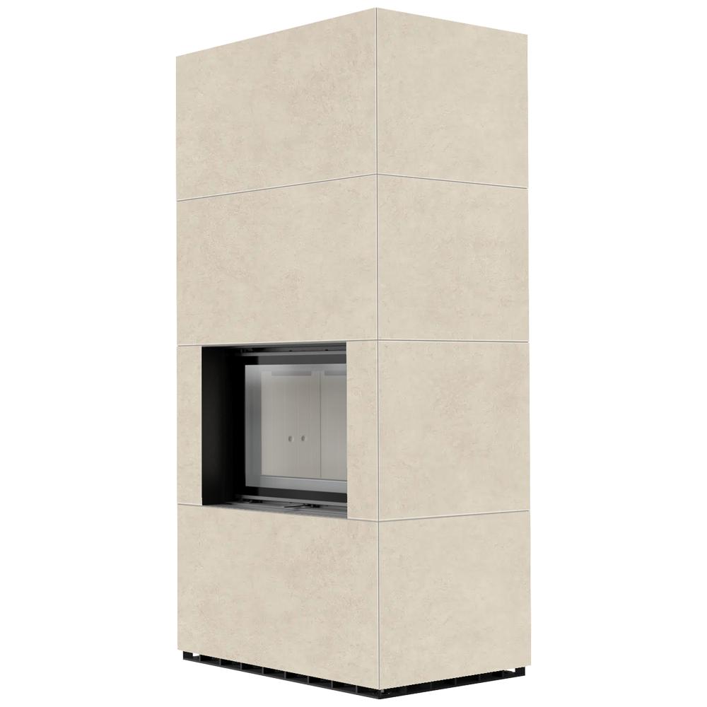 Modular fireplace KRATKI FLOKI BOX 8 kW Ø 160 quartz sinter FOKOS SALE