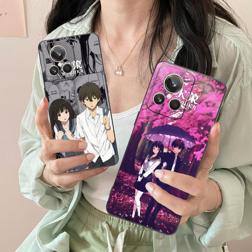Hyouka Chitanda Oreki Mobile Phone Case for Realme 15 14 13 12 11 10 9 Pro Plus T i Lite 5G Colorful Printing Cover Cover Luxury