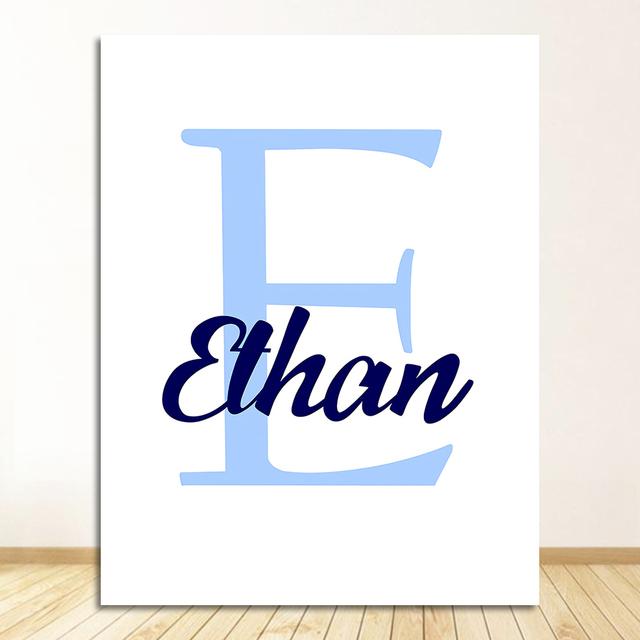 

Художественная картина на холсте, скандинавские постеры и принты, настенные картины для детской комнаты, декор комнаты для маленьких девочек и мальчиков, динозавр на заказ, стена с именем ребенка, без рамки 21*30cm