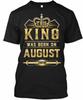 This King Was Born On August 28th T-Shirt Made In the USA Size S To 5XL
