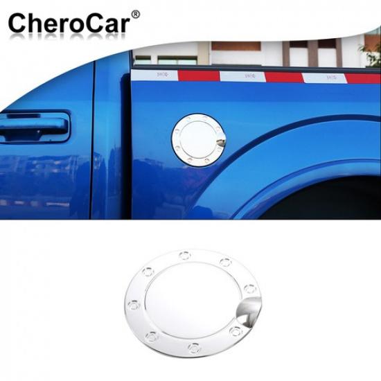 Door Fuel Tank Cover Filler Gas Caps Cover Trim for Ford F150 F-150 2015-
