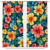 2 Pcs Colorful flowers print curtains,suitable for bedroom,living room kitchen decoration,home decoration,window decoration