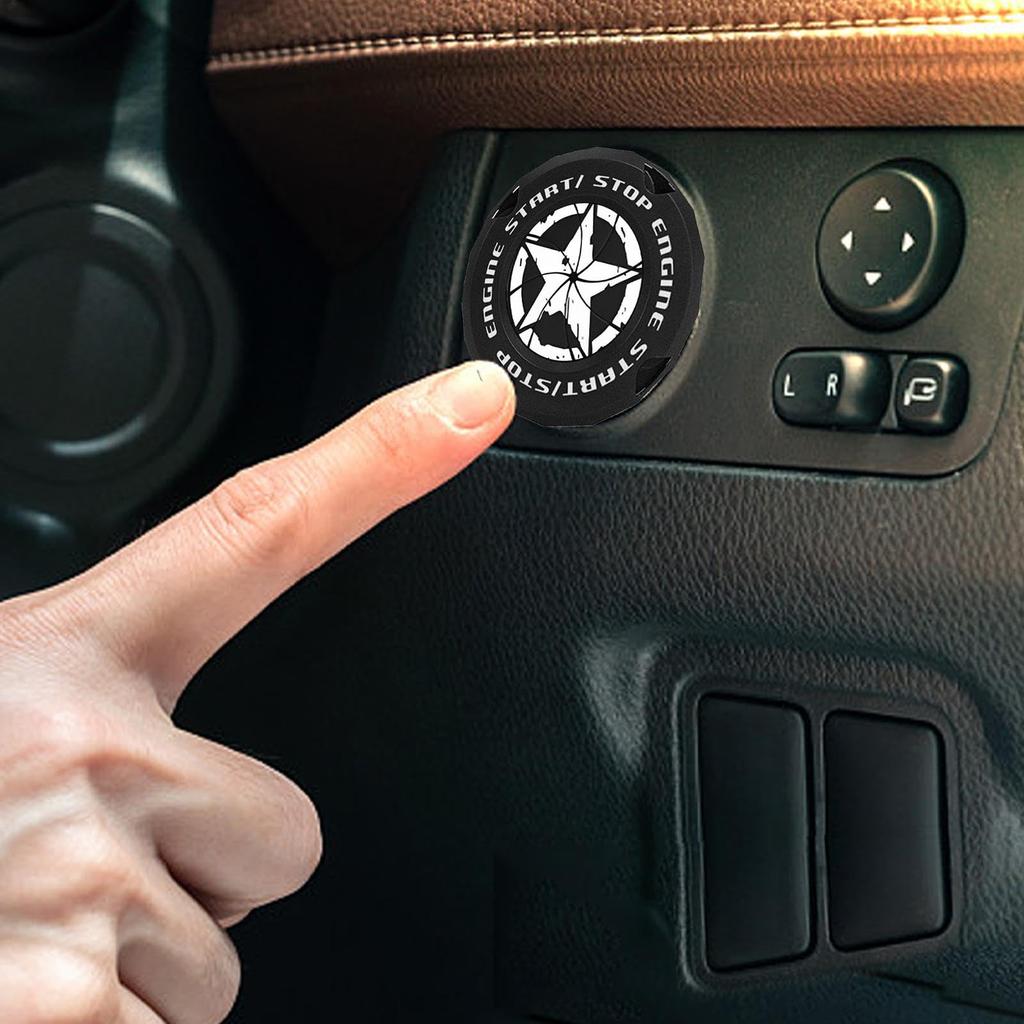 Birdusunce Push Start Button Cover, Car Start Engine Cover - Push Start Button Cover