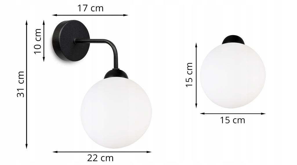 ELEGANT WALL LAMP CEILING BALL WHITE LED