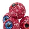 Spooky Scene Setter Props Halloween Hanging Eyeballs Decoration, 4 Pcs Scary Realistic Fake Blood Eyes in Gory Table Decorations Net Bag for