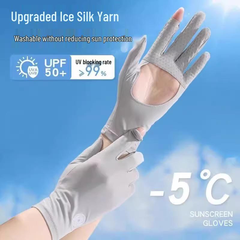 

New Arrival Sun Protection Fingerless Gloves - UV Shield for Driving