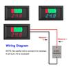 Battery Voltage Monitor, 2 In 1 Universial Battery Status Monitor 12V, 24V, 36V, 48V, 60V LED Digital Battery Meter for Lithium