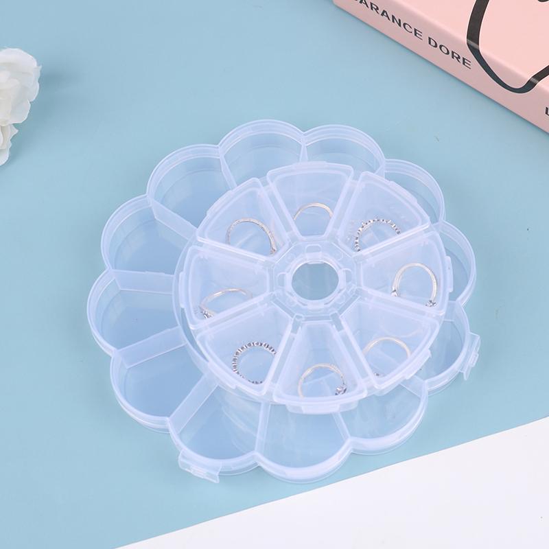 Plastic Box Container Screw Holder Case Practical Compartment Jewelry Organizer
