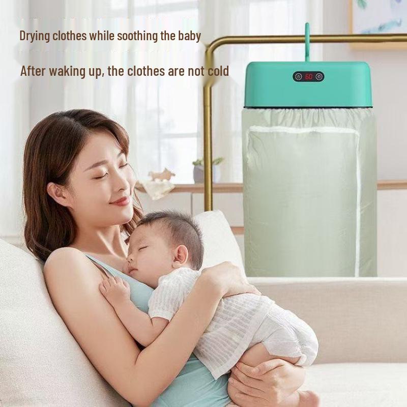 Portable Foldable Clothes Drying Cabinet - Compact Travel Dryer Machine Set