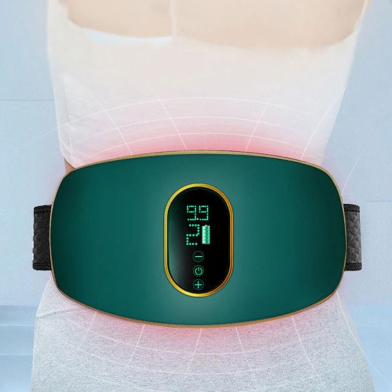 Body Shaping Abdominal Massager With Adjustable Mode Fitness Belt USB Charging Vbrating Belt Heating Therapy