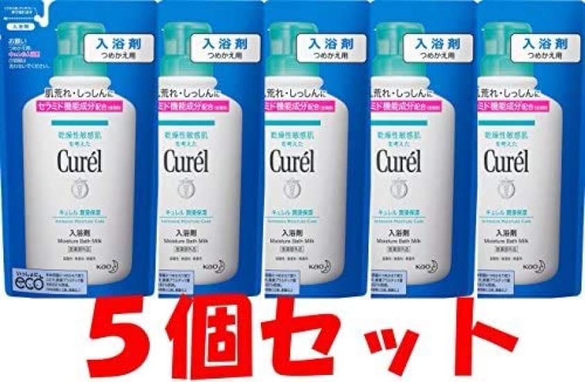 

Curel bath salts refill 360ml x 5 pieces set [Kao]
