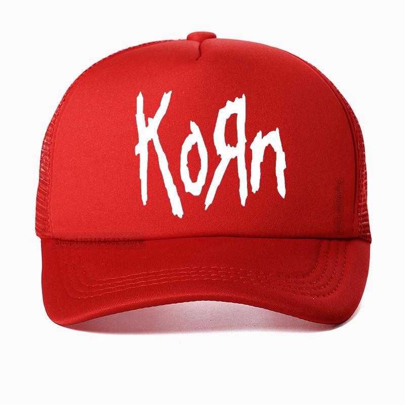 Korn Musik Konzert Rockband Welttournee Baseballkappe Unisex Vintage Metall Gothic Papa Sommer Netz Atmungsaktiv Truckerhut