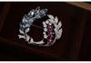 Bo Xin Yun Crystal Pearl Wheat Ear Brooch - Elegant Lapel Pin for Suits