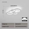 UOSU 4-Circle Nordic Modern LED Ceiling Light