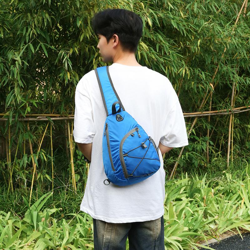 Unisex Chest Bag Simple Storage Bag Lightweight Travel Small Backpack Crossbody Bag Fashion Casual Single Should Bags