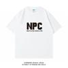 ZAZOMDE Vintage Minimalist Pixel Alphabet Print T Shirt Unisex Oversized Soft Cotton Round Neck Tee Casual Daily Couple Outfit Tops
