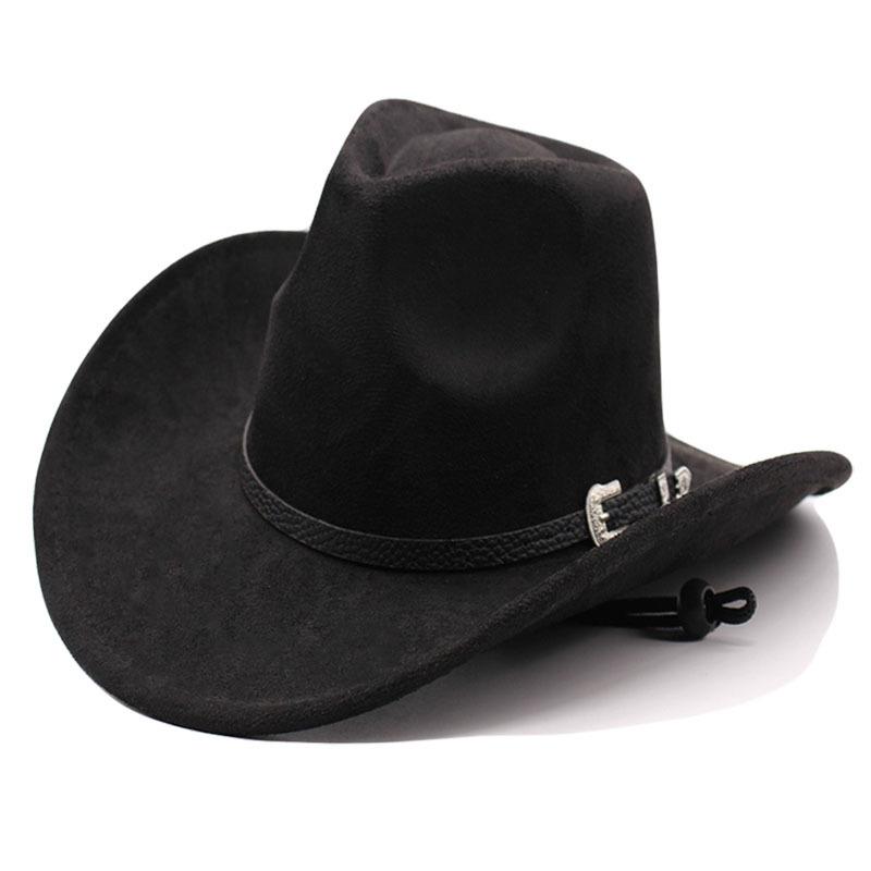 Suede Sunscreen Jazz Hat New Belt Riding Hat Prairie Western Cowboy Hat Tibetan Hat
