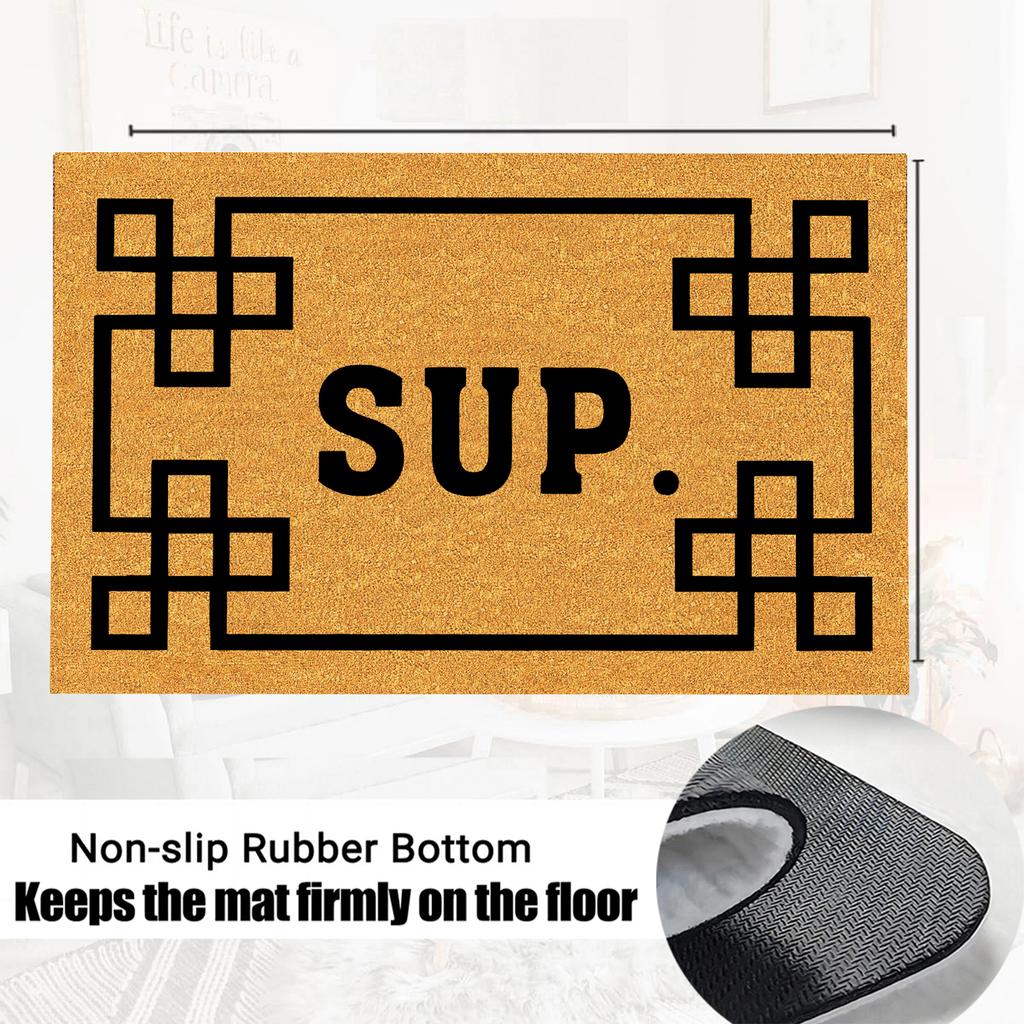 Sup Doormat Rubber Bathroom Kitchen Mat Garden Garage Door Floor Mat Non-Slip Carpet Entrance Rug