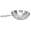 Wok with Handle 304 Stainless Steel Nonstick Stir Fry Pan Wok Cookware for Induction Electric Gas All Stove