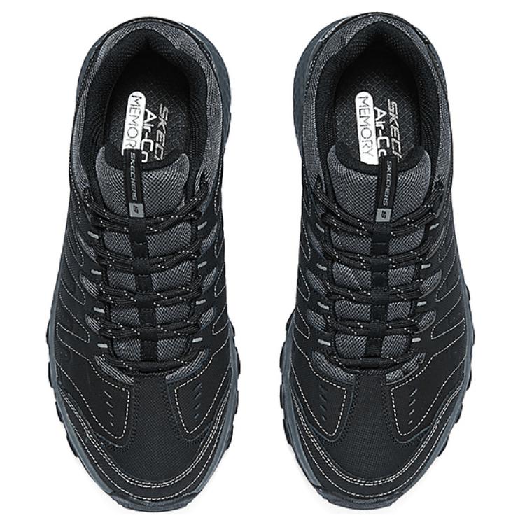 Skechers Comfortable Versatile Shock Absorbing Breathable Low Top Running Shoes Men sneakers Black 237615-BKCC