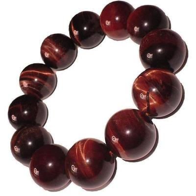 Rotes Tigerauge Kraftstein Armband Gebetsperlen Armband Naturstein Tigerauge Stein Geld Glück Arbeit Glück [hibikurasu] (18mm)
