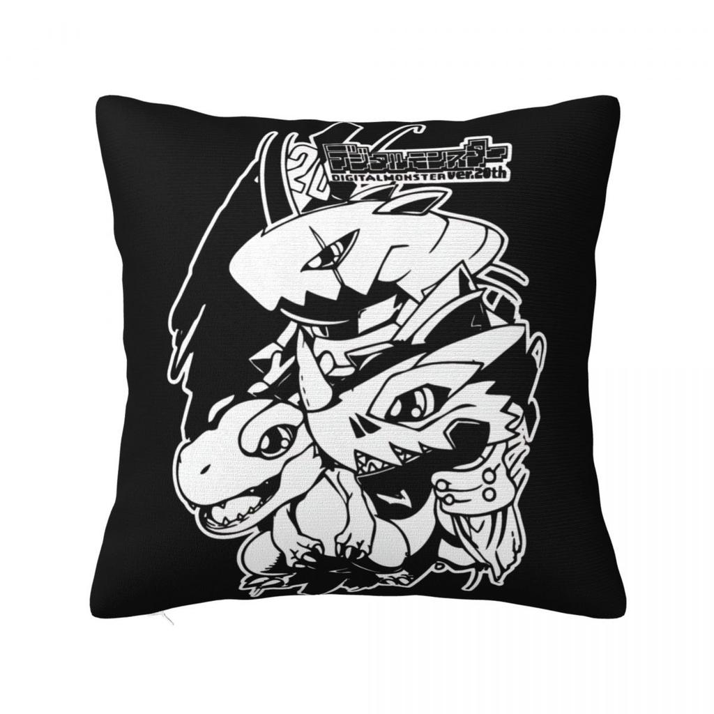 Trendy Seat Digital Monster Digimon Decor Pillowcase Stuff Pillow Cover Square Multi-Size